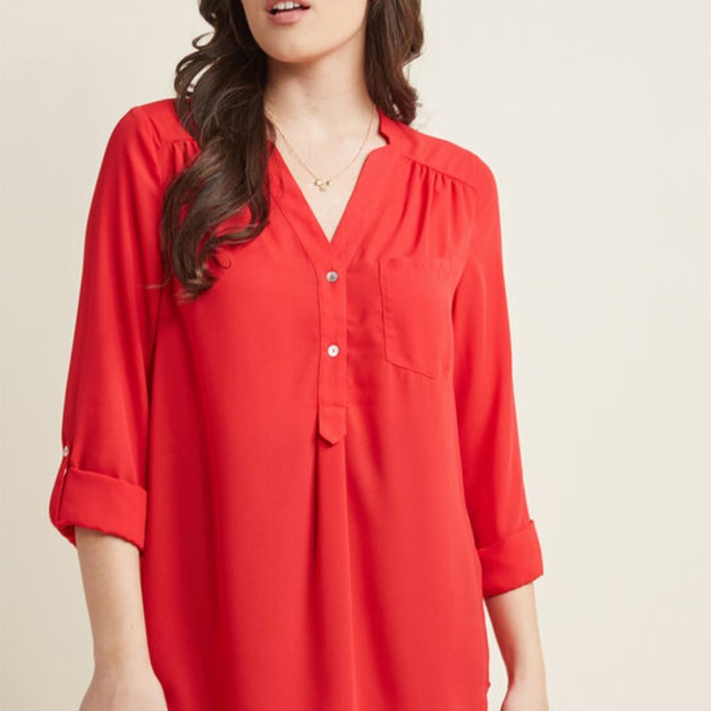 NWOT Modcloth Pam Breeze-ly Long Sleeve Tunic